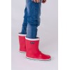 Botas de agua caucho rojas