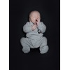 mask grey footed newborn overall