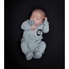 mask grey footed newborn overall