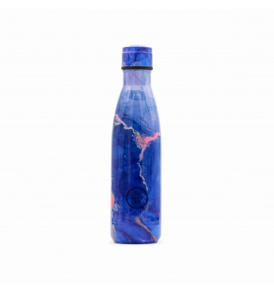 Botella acero flores LIQUID BLUE 500ml