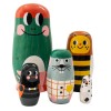 Matryoshka madera animales paddy