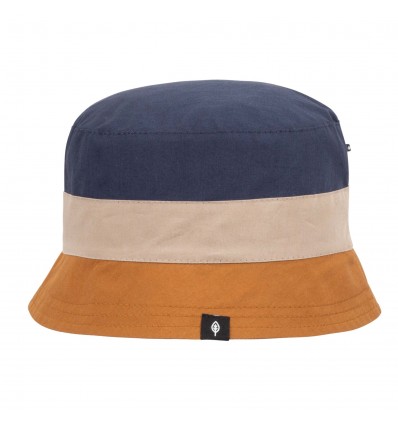 summer bucket hat UPF50+ stripped navy