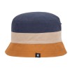 summer bucket hat UPF50+ stripped navy