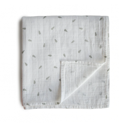 organic swaddle mini leaves