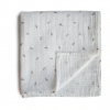 organic swaddle mini leaves