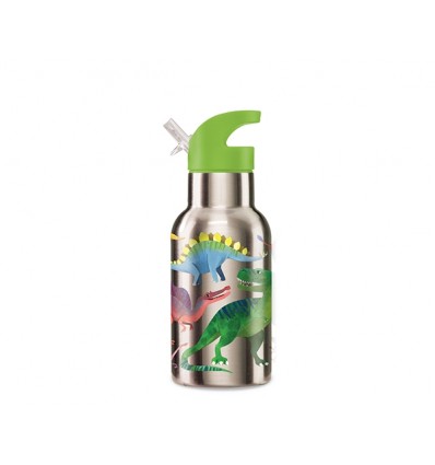 dinosaurs insulated straw drinking bottle