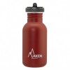 basic steel flow bottle 500 ml red