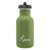 basic steel flow bottle 500 ml green