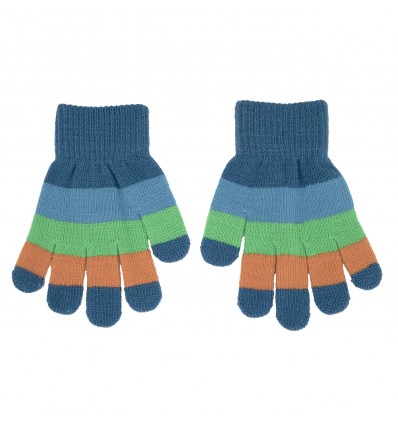 magic gloves 1-3 y  multicolor stripes OTTAWA blue