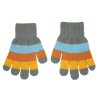 magic gloves 1-3 y  multicolor stripes bejing yellow