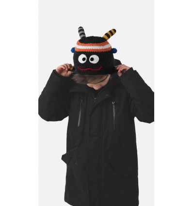 gorro monster naranja  +4 años