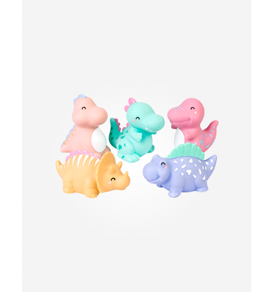 Juguetes de baño dinos