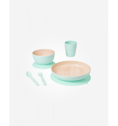 5 piece dinner set mint