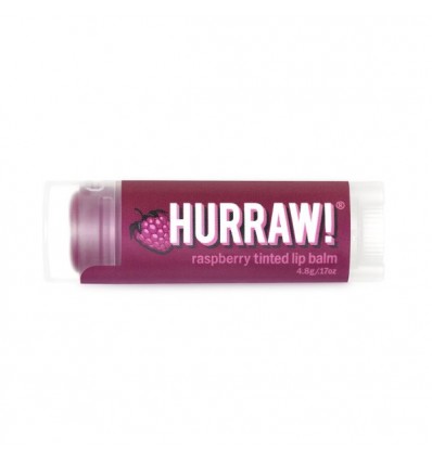 Raspberry coloured lip balm