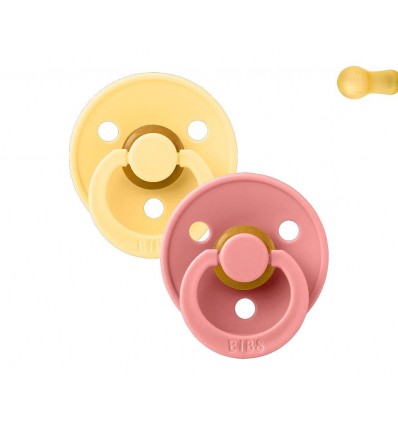 bibs pacifier butter pink