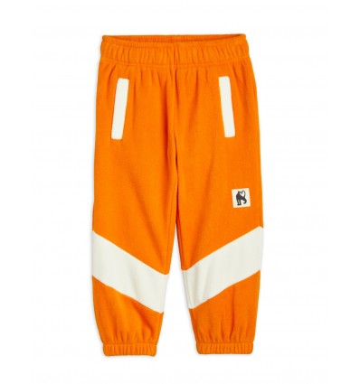 fleece stripe trousers orange