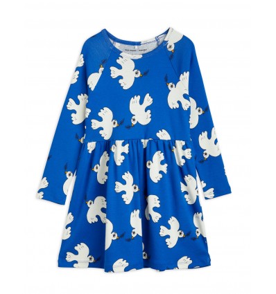 Blue dove long sleeve dress