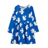 Blue dove long sleeve dress