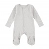 mini stars footed babysuit