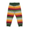 stripped fleece pants forest