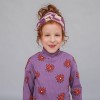 checkers velvet headband lilac