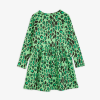 green leopard dress longsleeve