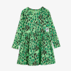 green leopard dress longsleeve