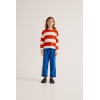 red stripes long sleeve t-shirt