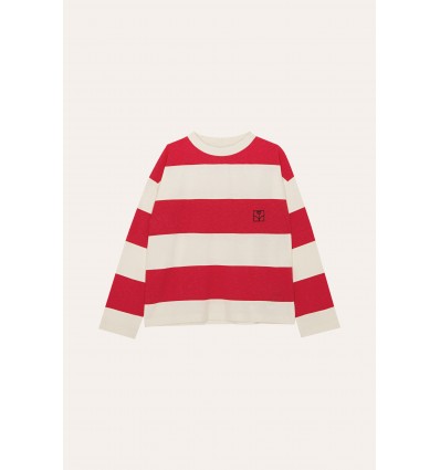 red stripes long sleeve t-shirt