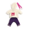 white furry coat doll set 32cm