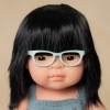 Asian doll with glasses 38 cm