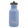 basic steel flow bottle 500 ml blue