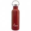 basic steel bottle 750 ml red