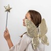 golden sequin wings