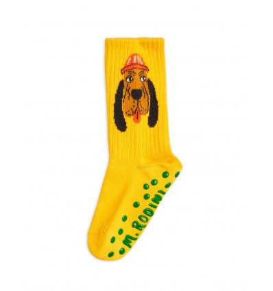 bloodhound antislip socks yellow