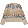 peace now knitted cardigan