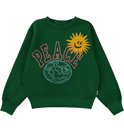 Sudadera bordada peace