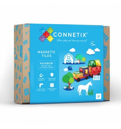 connetix magnetic tiles - motion pack 24 pieces