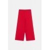 red straight trousers