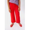 red straight trousers