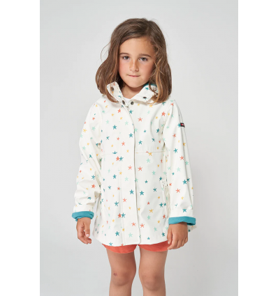 fisheman's raincoat star print