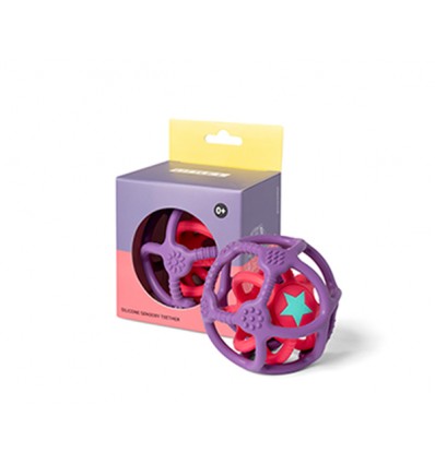 Sensory balls set of 2 pink and purple