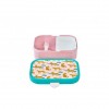 bento lunchbox leopard pink