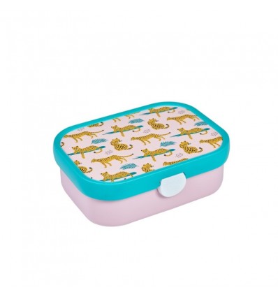 bento lunchbox leopard pink