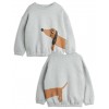 Dog Sweatshirt grey