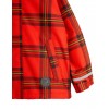 Tartan Edelweiss fleece jacket red