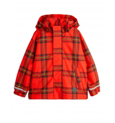 Tartan Edelweiss fleece jacket red