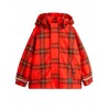 Tartan Edelweiss fleece jacket red