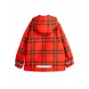 Tartan Edelweiss fleece jacket red