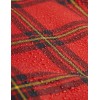 Tartan Edelweiss fleece jacket red